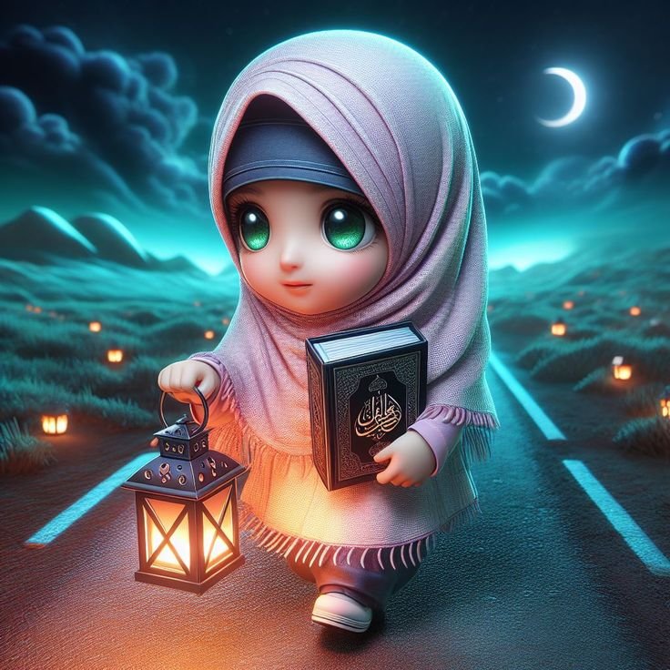 Hijab Girls Cartoon Whatsapp Dp images