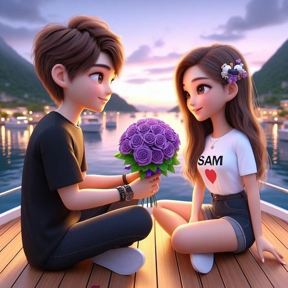 Cartoon Couple Whatsapp Dp images