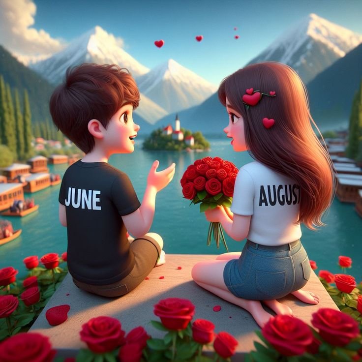 Cartoon Couple Whatsapp Dp images