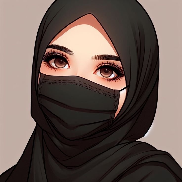 hijab girls cartoon Profile pictures