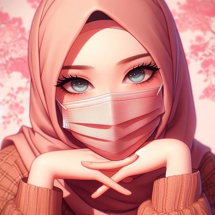 hijab girls cartoon Profile pictures