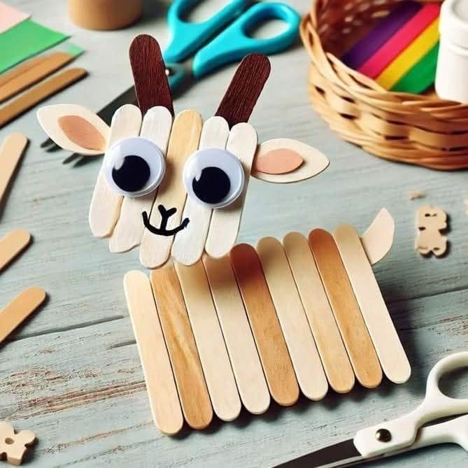 DIY Animal Popstick Craft Ideas for Kids