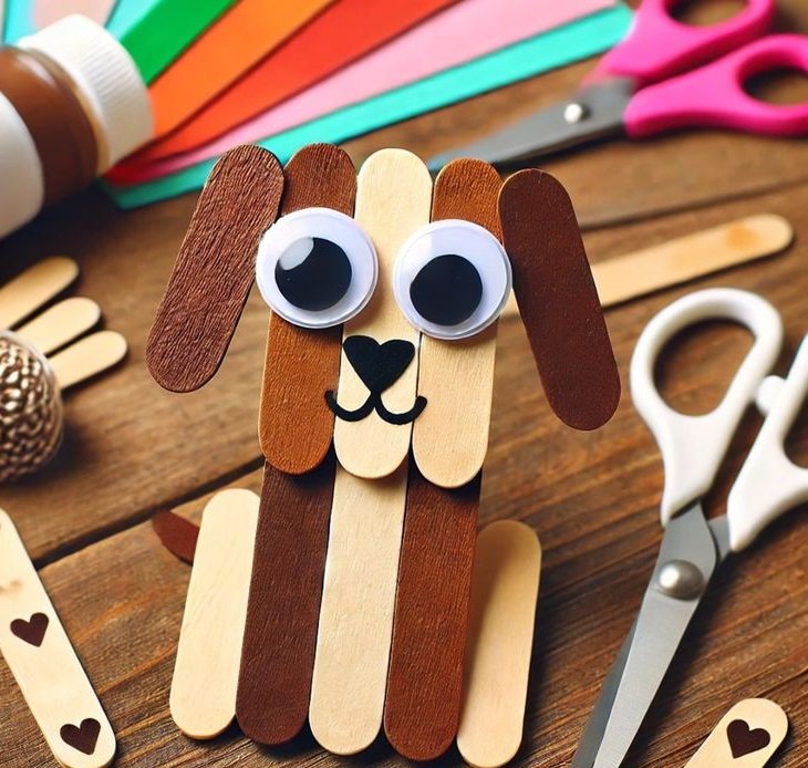 DIY Animal Popstick Craft Ideas for Kids