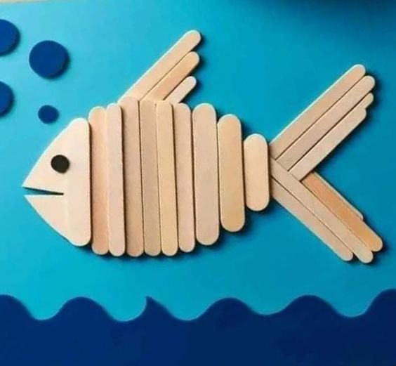 Popstick Fish craft