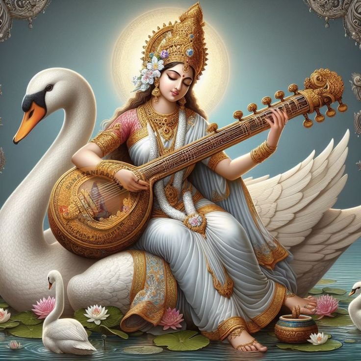 Maa Saraswati Devi Dp images