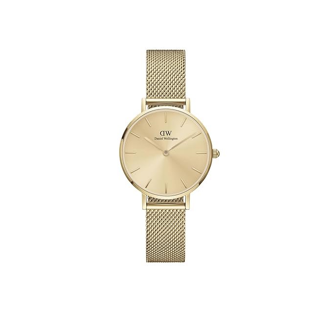 Daniel Wellington Petite Women Gold Round Dial Analog Watch